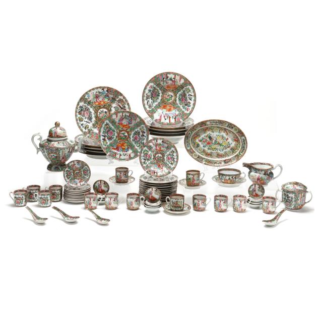 a-partial-set-of-chinese-export-porcelain-rose-medallion-dinner-service