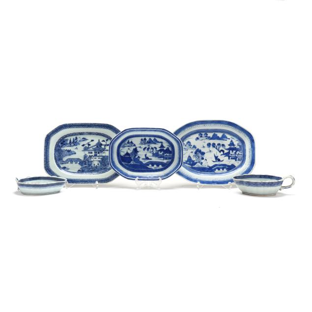 a-group-of-chinese-export-porcelain-blue-canton-serving-tableware