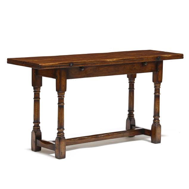 william-and-mary-style-oak-refectory-table