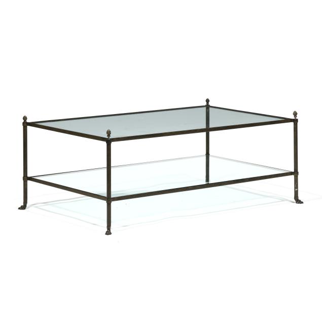 neoclassical-style-iron-and-glass-coffee-table