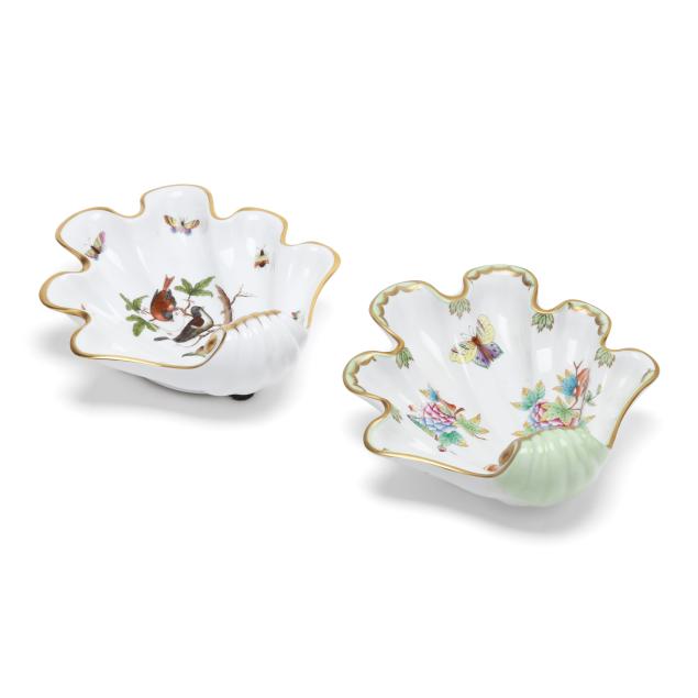 herend-two-shell-form-dishes