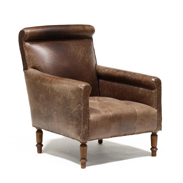 custom-leather-upholstered-club-chair