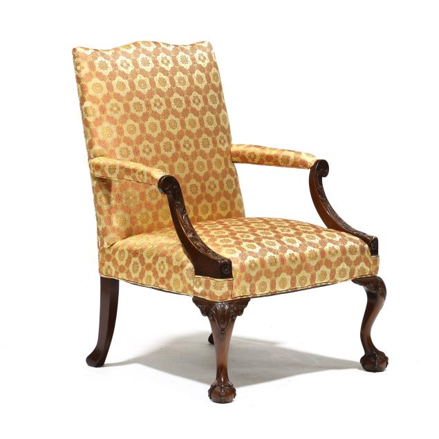 george-ii-style-carved-mahogany-library-chair