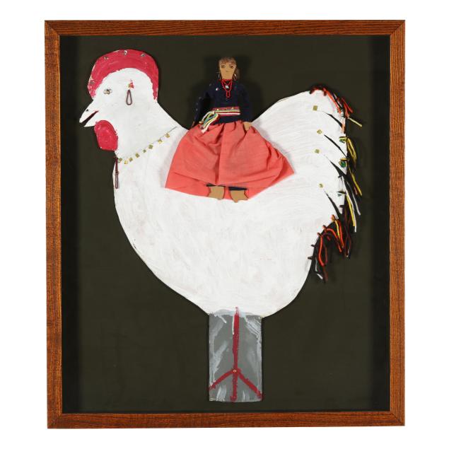 attributed-mamie-deschillie-navajo-b-1920-framed-folk-art-figure-with-chicken