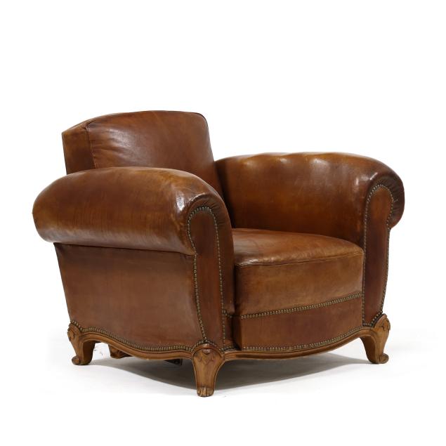 vintage-french-leather-reclining-club-chair
