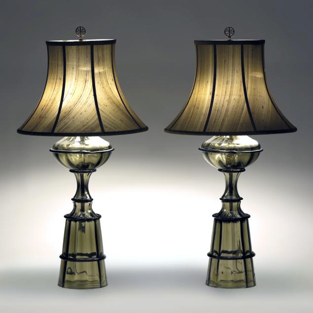 pair-of-italian-tall-smoked-glass-table-lamps
