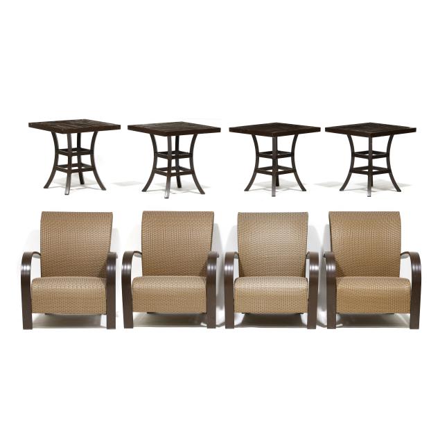 thomas-baker-four-outdoor-armchairs-side-tables