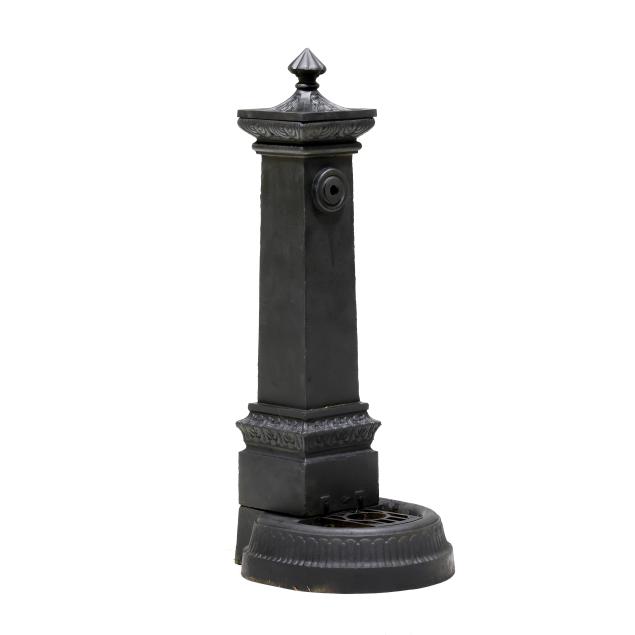 large-painted-cast-iron-garden-fountain