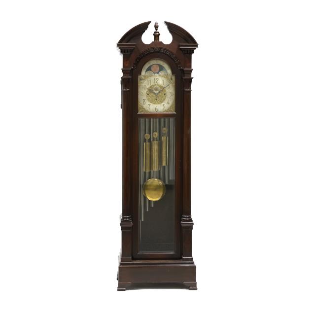 colonial-manufacturing-co-american-mahogany-nine-tube-case-clock-i-no-1310-i