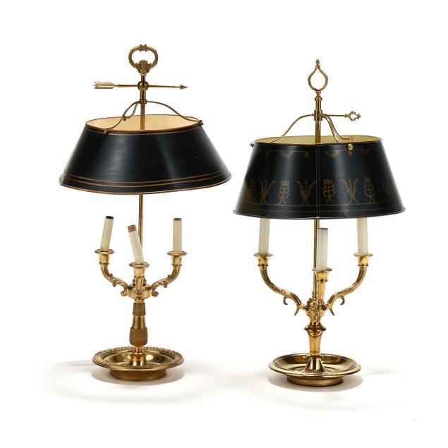 two-bouillotte-style-brass-lamps-with-tole-shades