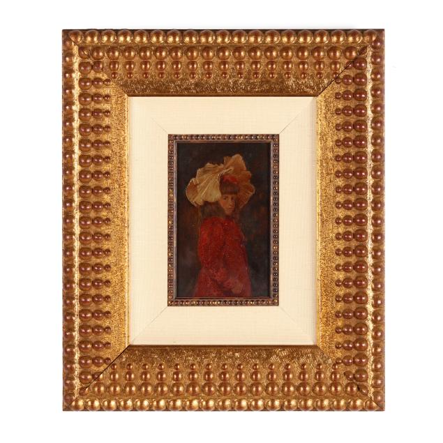 paul-g-rogers-portrait-of-a-girl-in-red-coat