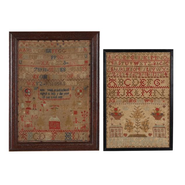 two-framed-schoolgirl-samplers-ann-smith-and-mary-hislop-gill