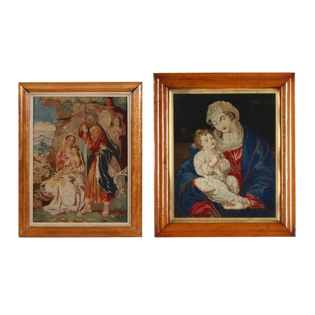 two-framed-needleworks-of-the-madonna-and-child