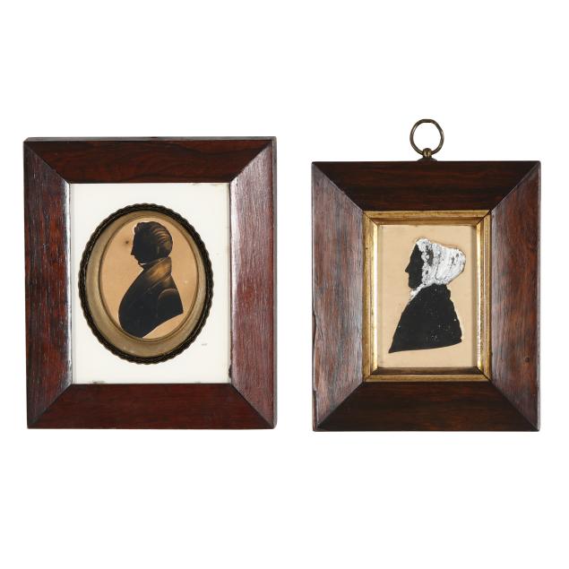 two-framed-antique-american-silhouette-portraits