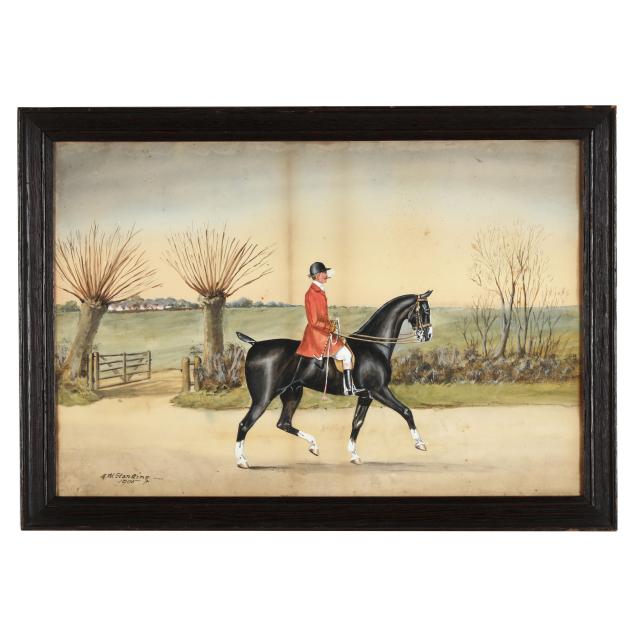 henry-william-standing-english-fl-1894-1931-horse-and-rider