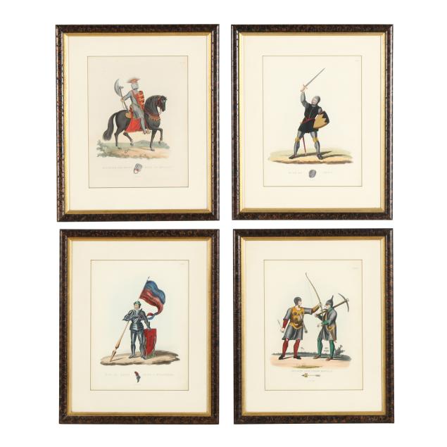 set-of-four-framed-plates-from-i-a-critical-enquiry-in-ancient-armour-i