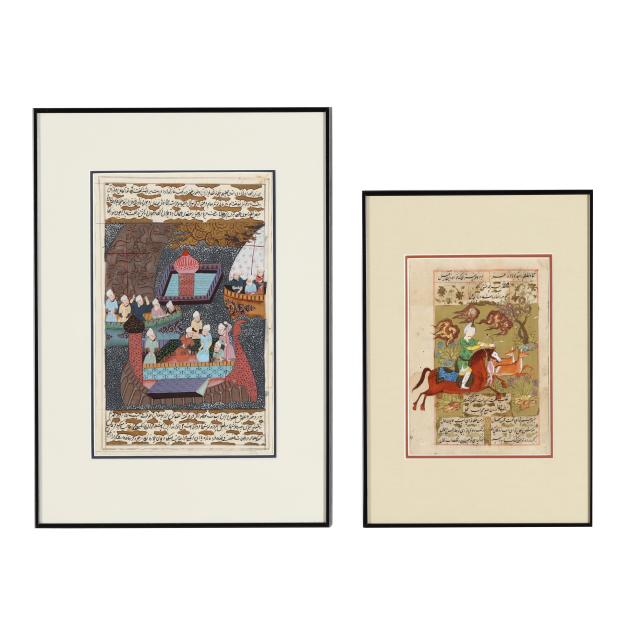 two-persian-miniature-paintings