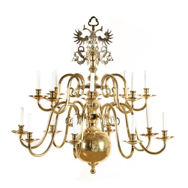dutch-baroque-style-brass-chandelier-with-double-eagle-motif