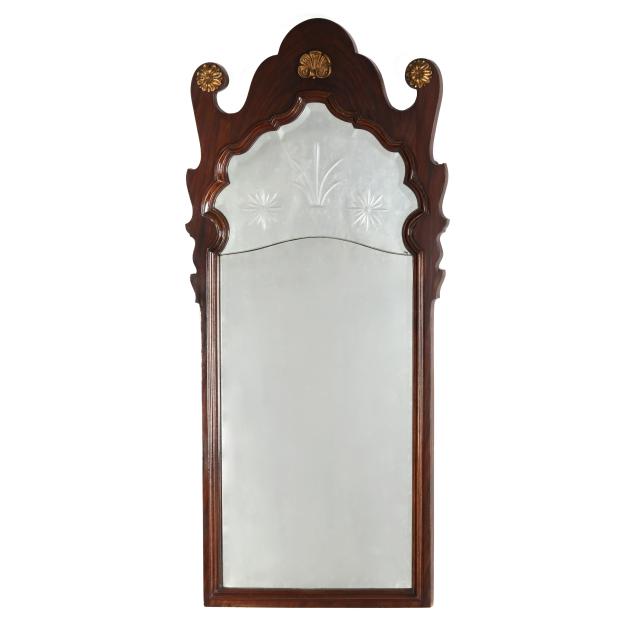 george-ii-style-mahogany-giltwood-double-panel-mirror