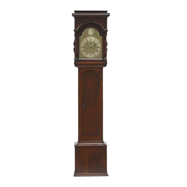 18th-century-pennsylvania-walnut-tall-case-clock-signed-isaac-thomas-willistown