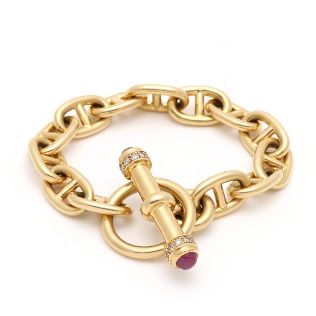 gold-ruby-and-diamond-mariner-link-bracelet-lilli-of-miami