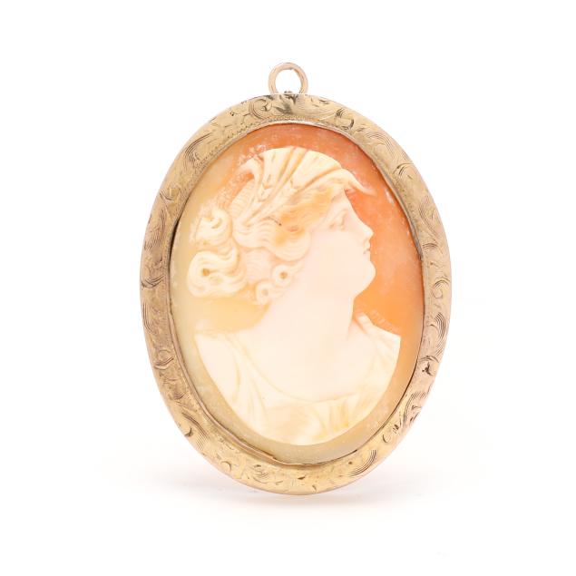 vintage-gold-and-cameo-brooch