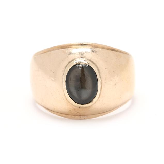 gold-and-black-star-sapphire-ring