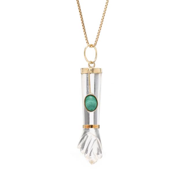 gold-and-gem-set-figa-pendant-necklace