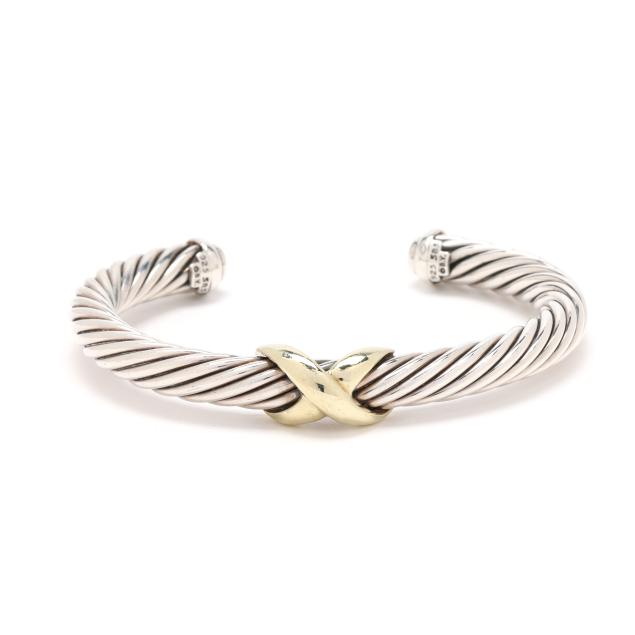 silver-and-gold-cable-cuff-bracelet-david-yurman