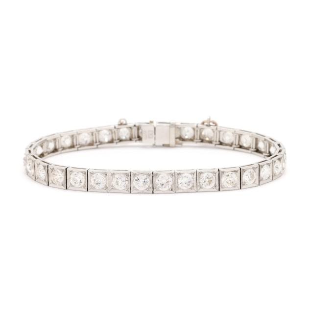 vintage-platinum-and-diamond-line-bracelet-m-waslikoff-sons
