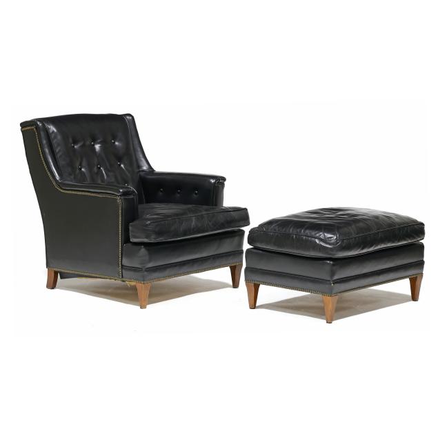 vintage-henredon-leather-upholstered-club-chair-and-ottoman