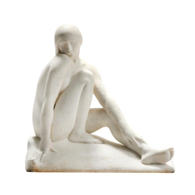 attilio-piccirilli-italian-american-1866-1945-carved-marble-model-of-a-seated-nude