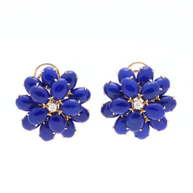 gold-lapis-lazuli-and-diamond-floral-motif-earrings