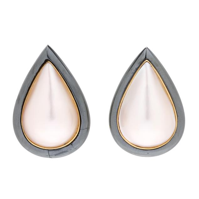 gold-mabe-pearl-and-hematite-teardrop-motif-earrings-angela-cummings