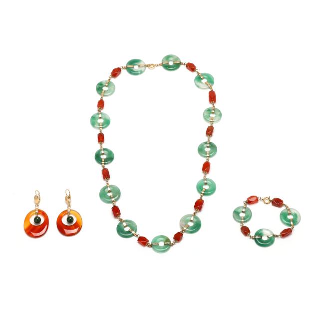 group-of-gold-filled-and-gem-set-jewelry