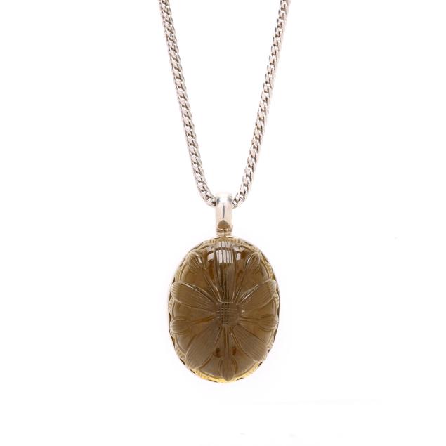 silver-and-carved-praseolite-quartz-i-one-of-a-kind-i-necklace-stephen-dweck