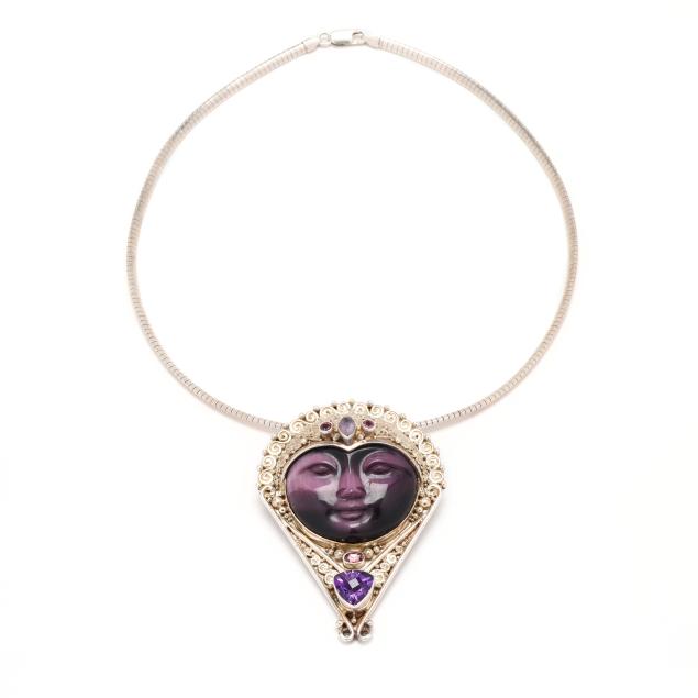 silver-and-gem-set-i-purple-fiber-optic-goddess-i-figural-pendant-sajen