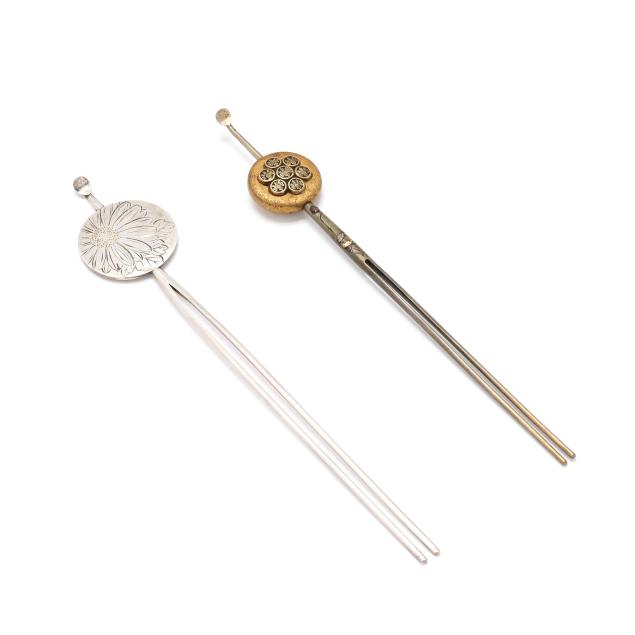 two-japanese-mixed-metal-kanzashi-hair-pins