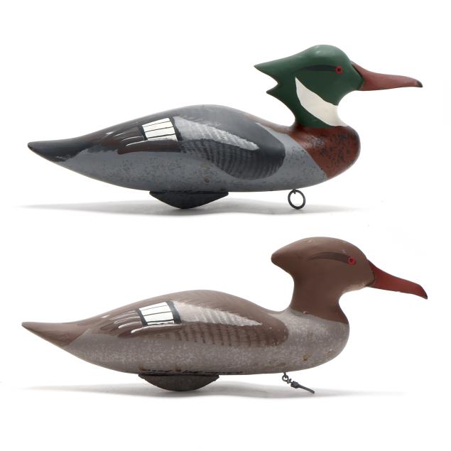 captn-harry-jobes-md-1936-2019-pair-of-mergansers