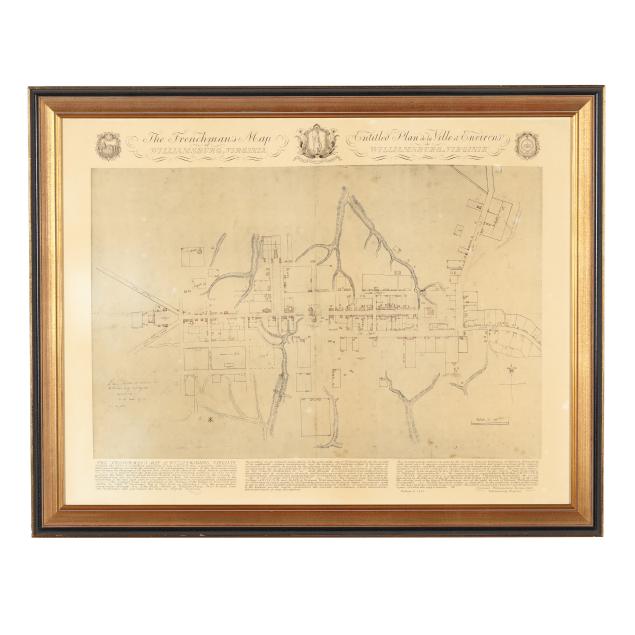 scarce-first-facsimile-edition-of-i-the-frenchman-s-map-of-williamsburg-virginia-i