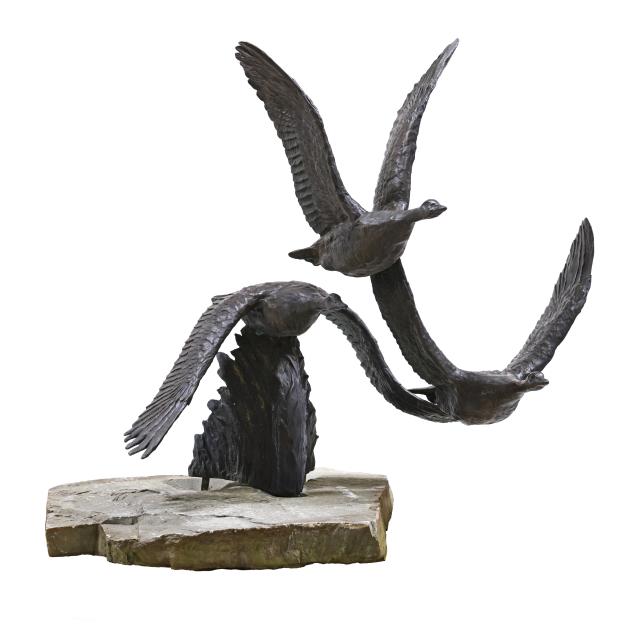 ken-bjorge-american-1943-2025-i-heading-out-i-commissioned-monumental-bronze-statue