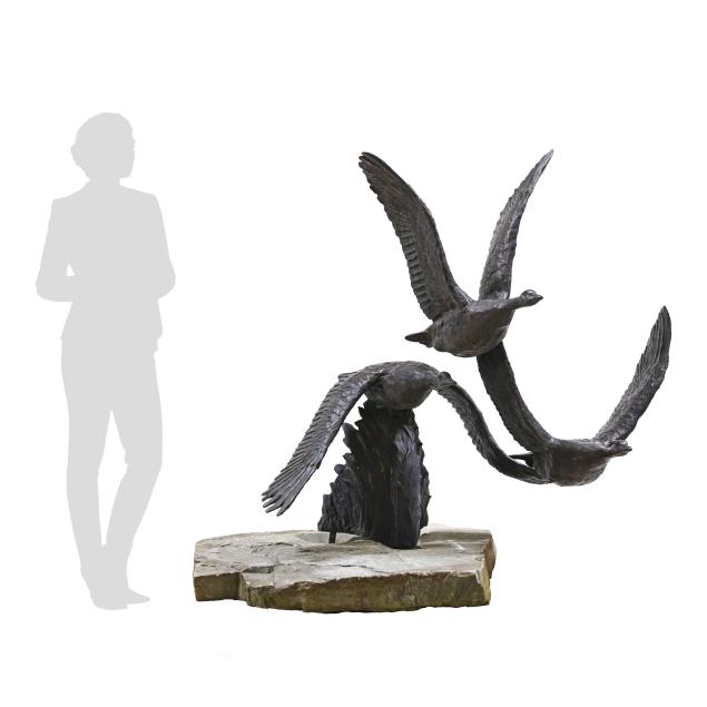 ken-bjorge-american-1943-2025-i-heading-out-i-commissioned-monumental-bronze-statue