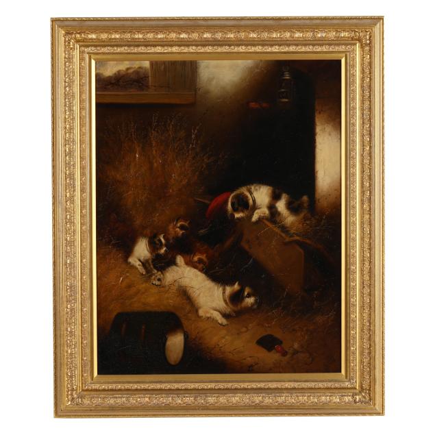 edward-armfield-british-1817-1896-terriers-on-the-hunt