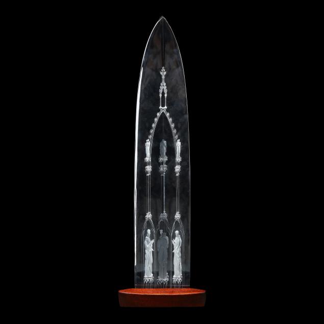 george-thompson-i-cathedral-i-crystal-sculpture-for-steuben