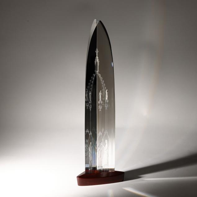 george-thompson-i-cathedral-i-crystal-sculpture-for-steuben