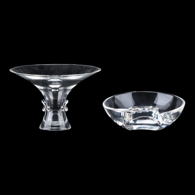 steuben-crystal-nautilus-bowl-and-bouquet-vase