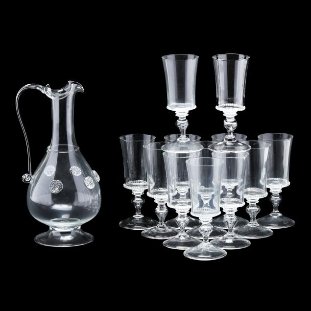 juliska-glass-ewer-and-twelve-glasses
