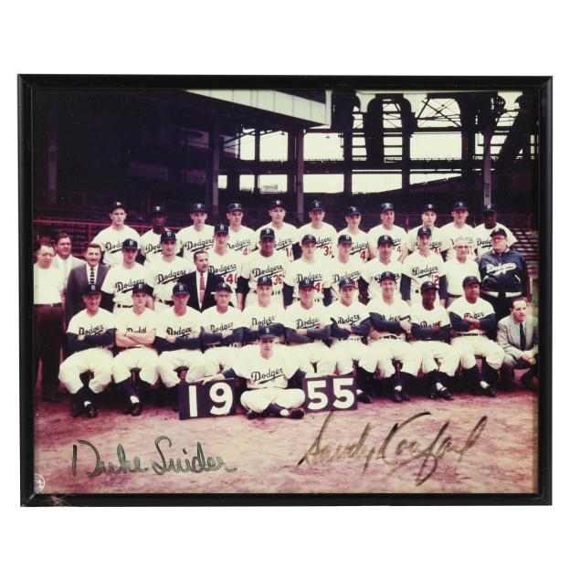 1955-brooklyn-dodgers-team-photograph-signed-by-sandy-koufax-and-duke-snider