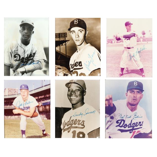 six-framed-dodger-signed-photos