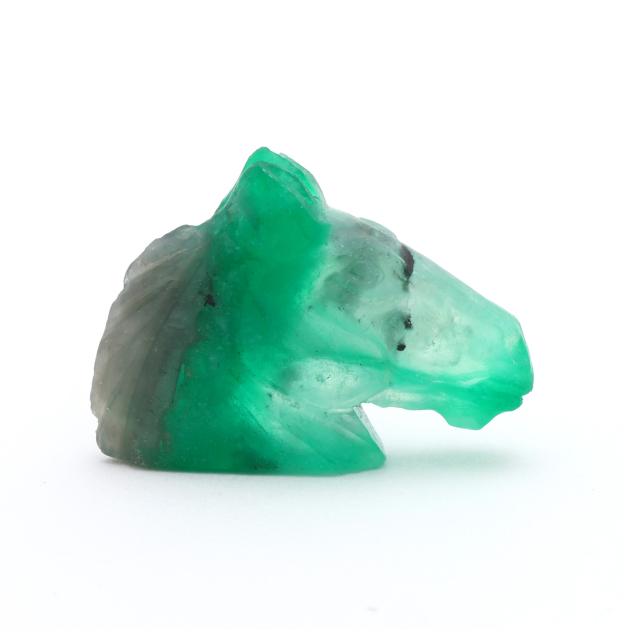loose-carved-emerald-horse-head